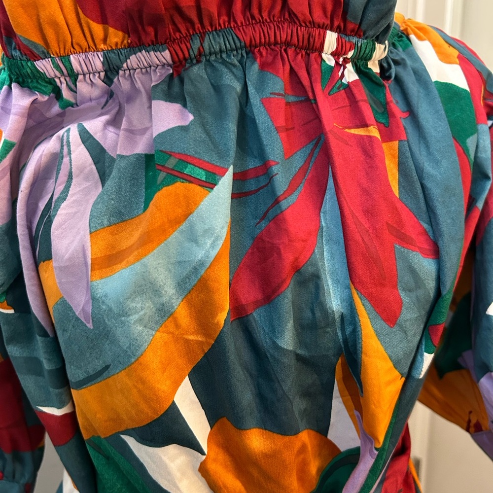 ELOQUII Colorful Floral Belted Dress | Size 16 | NWT - Picture 2 of 7